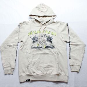 Sorry! Adult's The Sorry Boys The Book Club Graphic Hoodie AR8‎ Beige 2XL NWT
